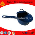 Concha do esmalte 2qt com o Sunboat dos utensílios domésticos da tampa personalizado
